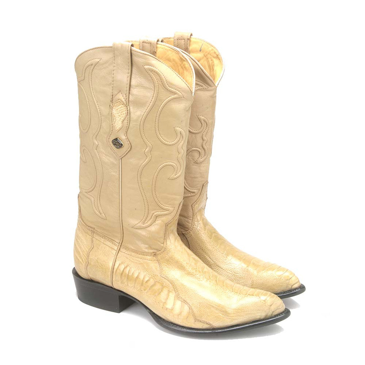 Los Altos Oryx J-Toe Genuine Ostrich Leg Boots - 6