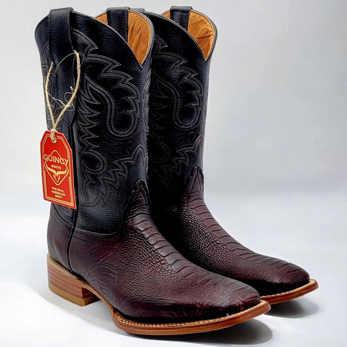 Print Ostrich Leg Boots - EE