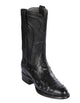 Handcrafted in Mexico Los Altos Boots Men's Ostrich Roper Western Boots Black