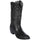 Los Altos Boots - Mens Dress Cowboy Boot - Low Priced Ostrich Leg Cowboy Boots R-Toe - in Black