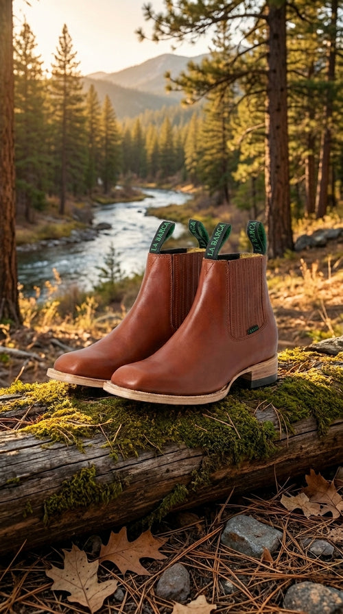 Mens Square Toe Ankle Boots