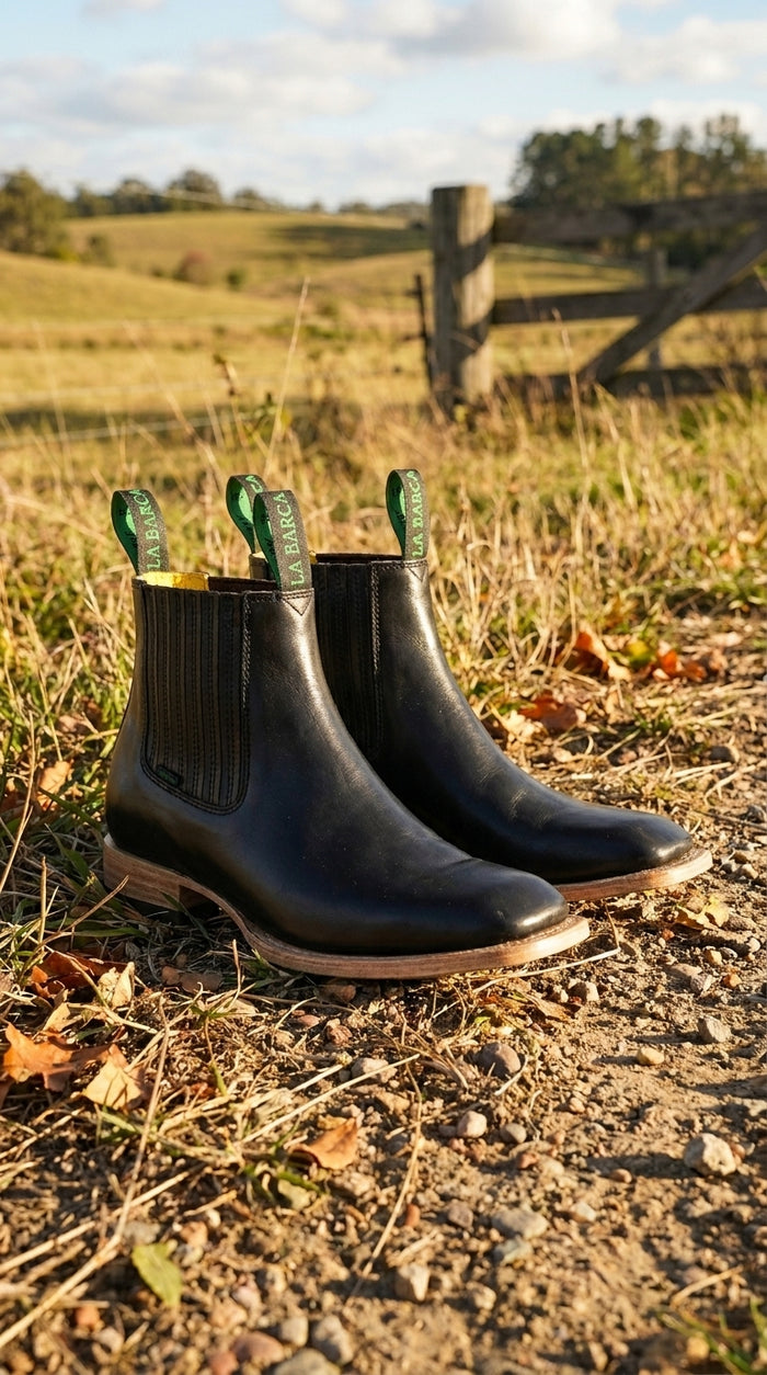 Mens Square Toe Ankle Boots
