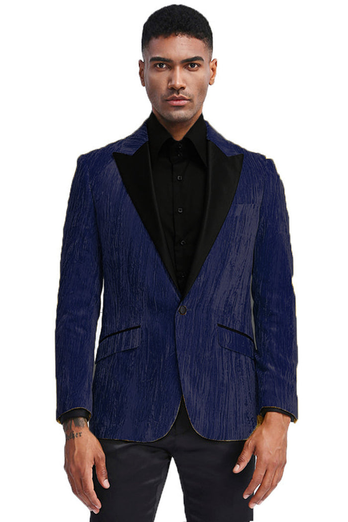 "Turquoise Velvet Tuxedo Jacket for Men - Prom 2026 Evening Wear"