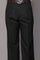 Men's 100% Wool Classic Fit Pleated Dress Pant in Black