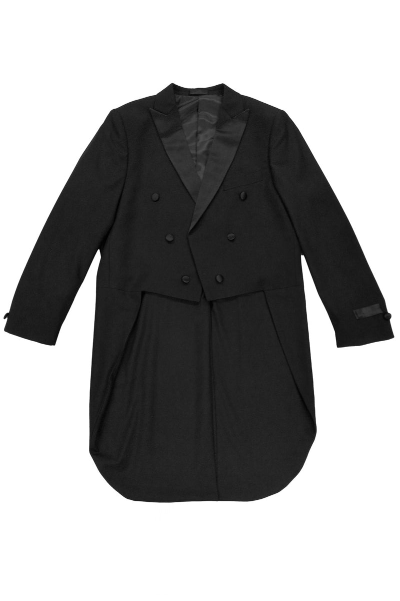 "Black Classic Tail Coat Tuxedo - Men's Modern Fit"