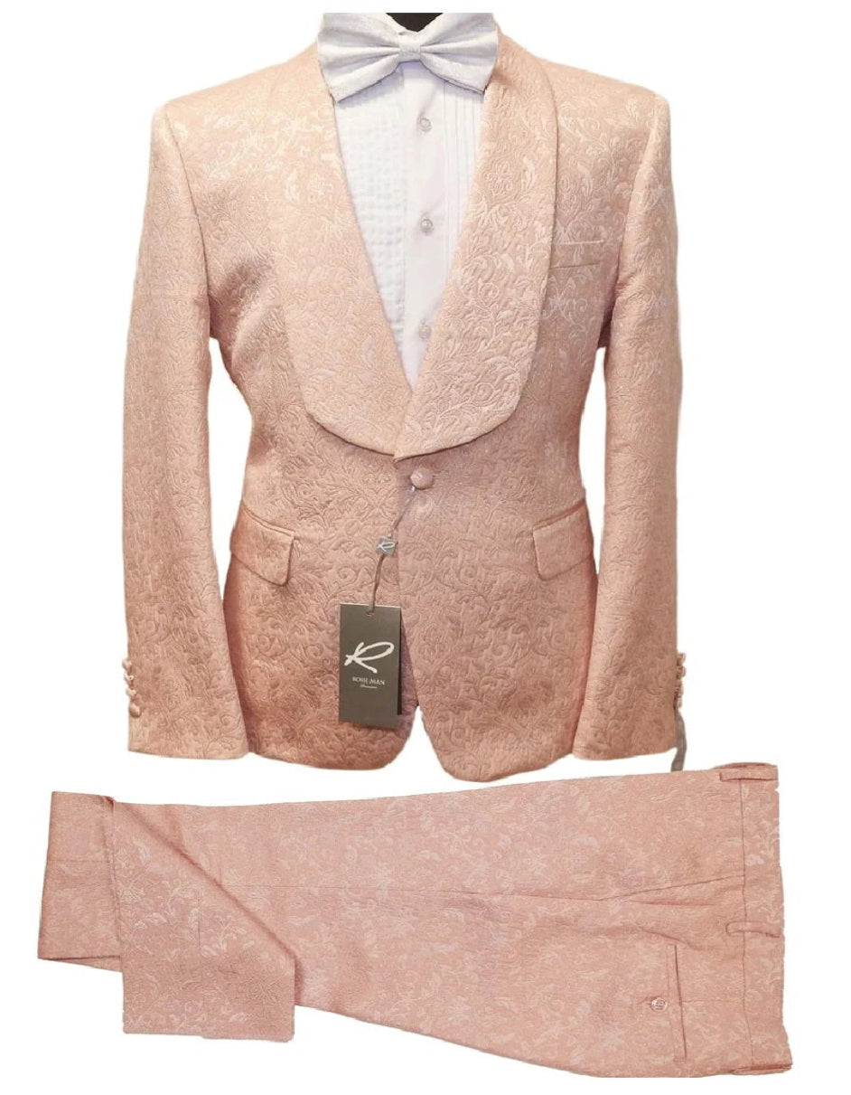 Rossiman Suits For Sale -  Mens Designer Suit - Fashion Suits - Fancy Peach Orange Suits Orange Prom  2026 Suits - 38 Short Jacket+32 Waist Adjustable 28to34)(Height: 5 4 to5 7 )(Neck  15-16.5)S-M)