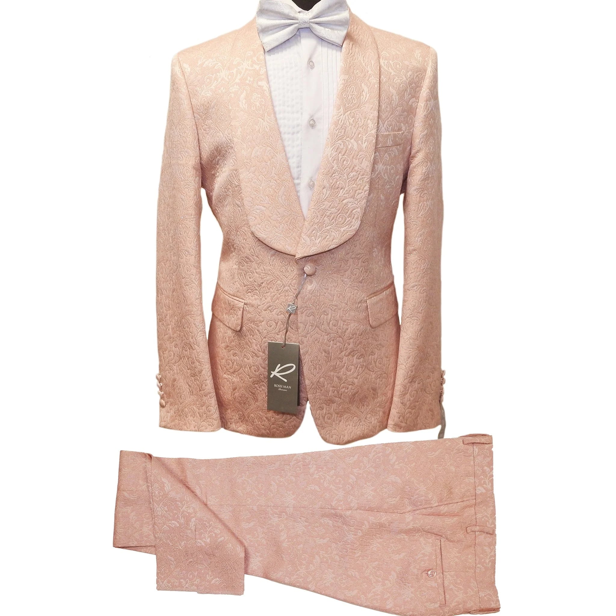 Rossiman Suits For Sale -  Mens Designer Suit - Fashion Suits - Fancy Peach Orange Suits