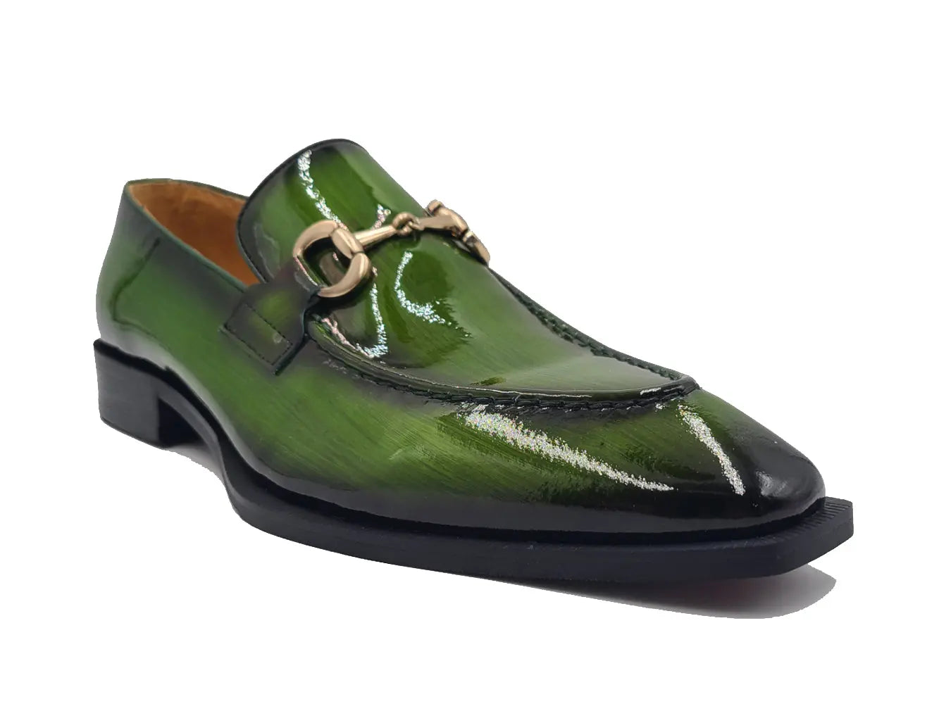 Patent Leather Buckle Loafer - 7.5