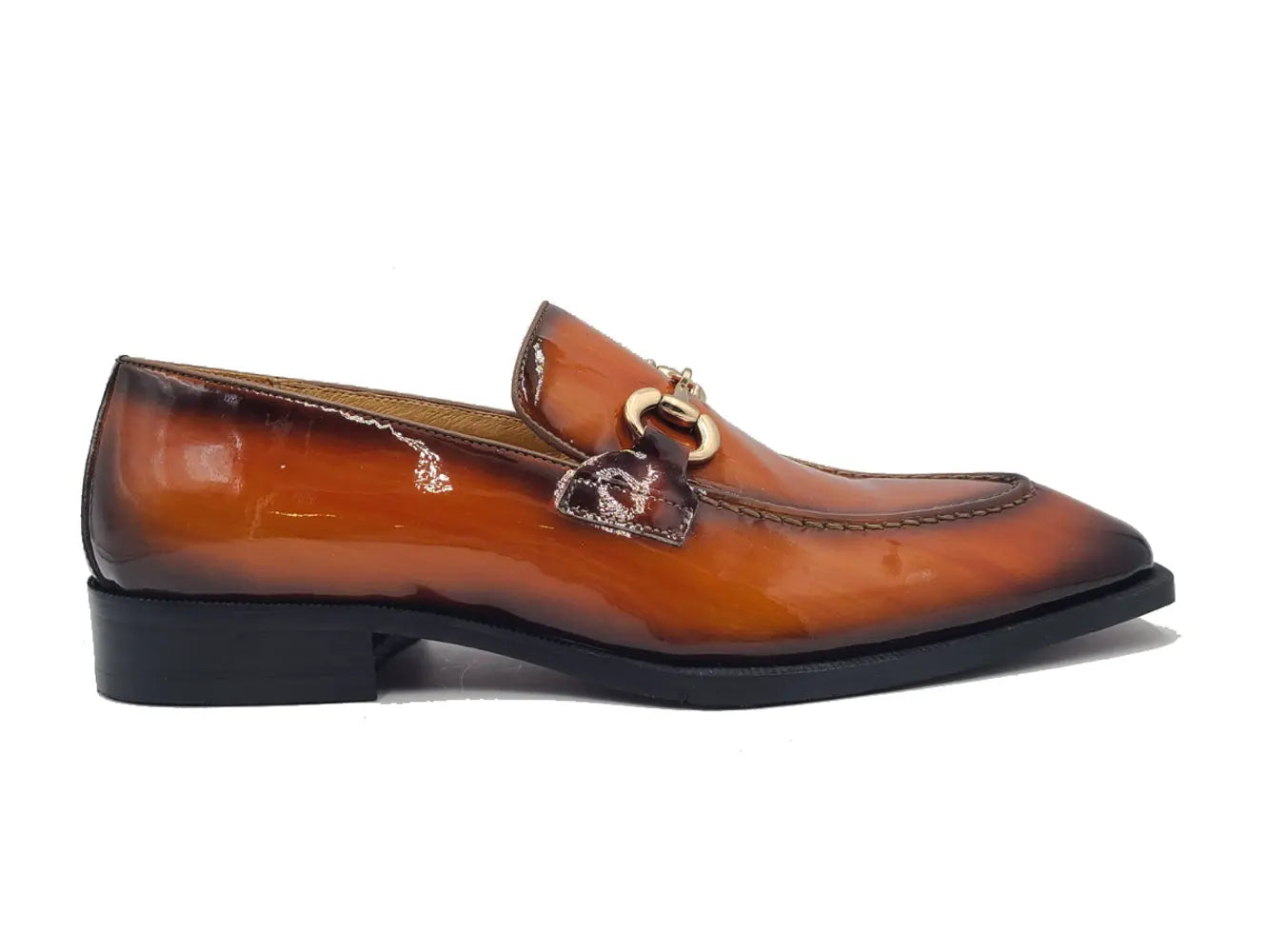 Patent Leather Buckle Loafer - 7.5