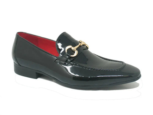 Carrucci Patent Leather Horse Bit Loafer
