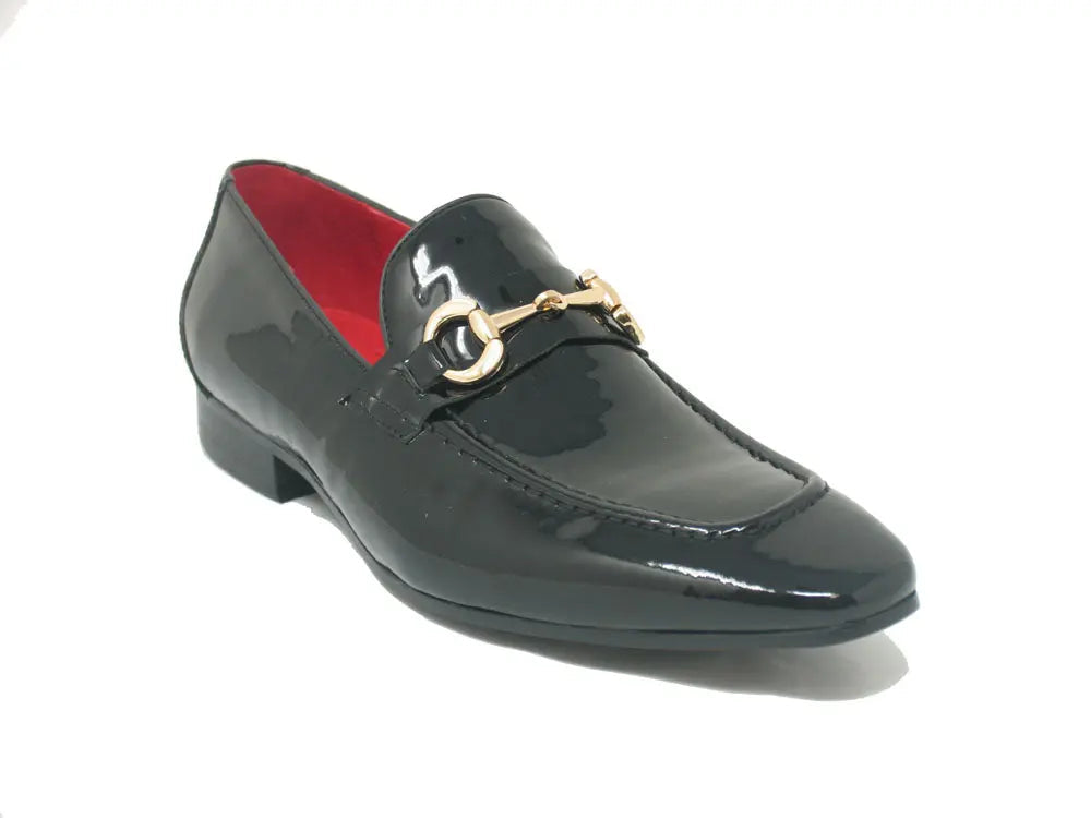 Carrucci Patent Leather Horse Bit Loafer