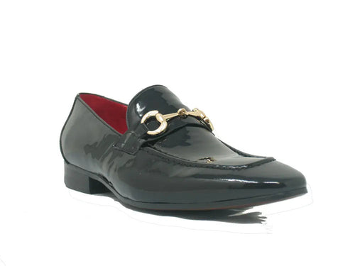 Carrucci Patent Leather Horse Bit Loafer