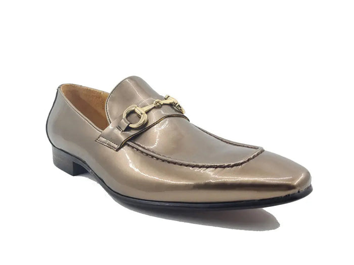 Carrucci Patent Leather Horse Bit Loafer