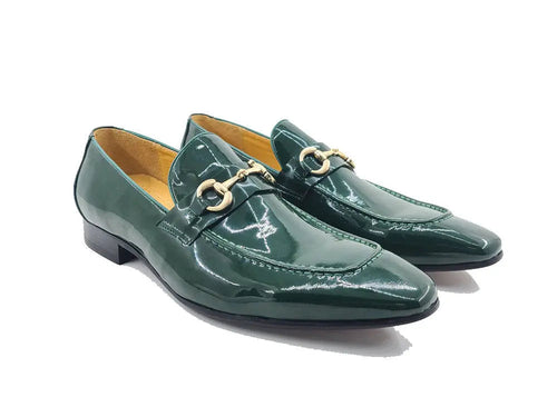 Carrucci Patent Leather Horse Bit Loafer