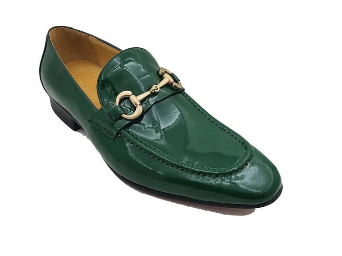 Carrucci Patent Leather Horse Bit Loafer