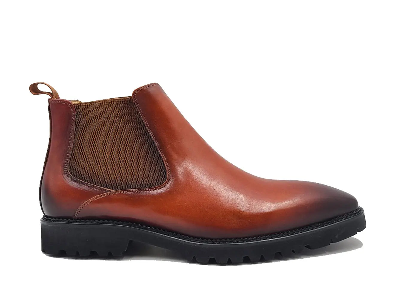 Carrucci Patina Chelsea Boot Lug Sole - 7.5