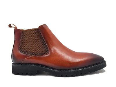 Carrucci Patina Chelsea Boot Lug Sole