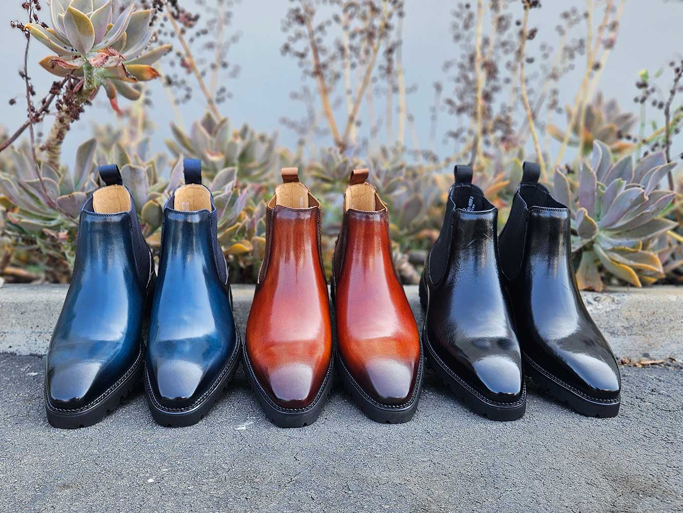 Carrucci Patina Chelsea Boot Lug Sole - 7.5