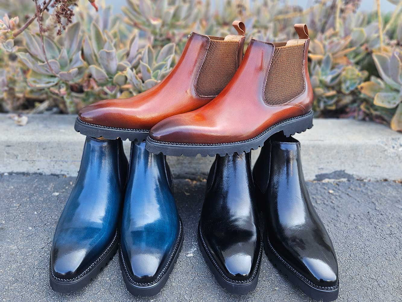 Carrucci Patina Chelsea Boot Lug Sole - 7.5