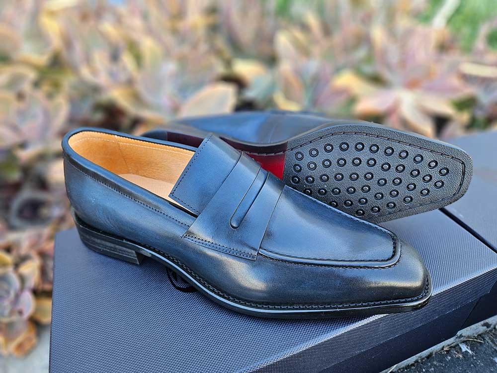 Carrucci Patina Finished Penny Loafer - 7.5