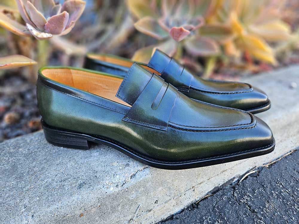 Patina Finished Penny Loafer - 7.5