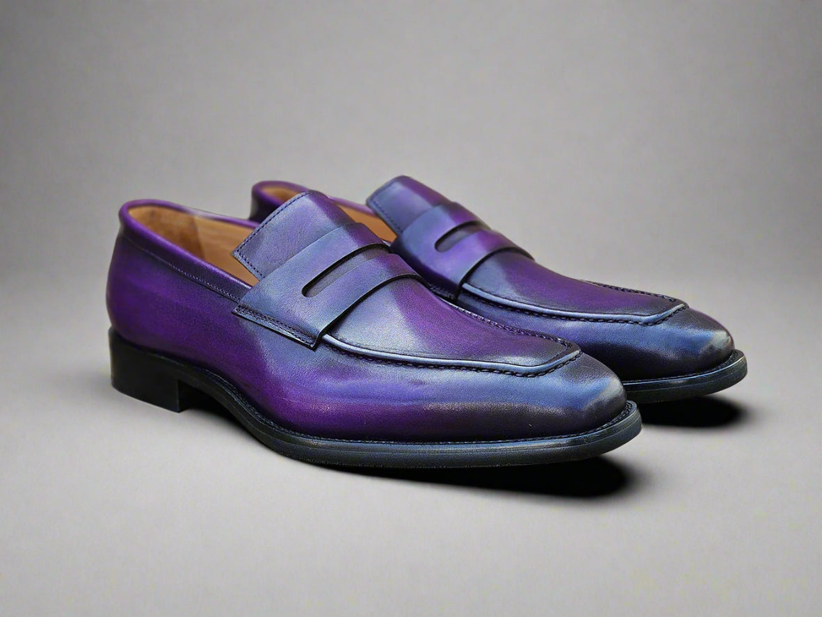 Patina Finished Penny Loafer - 7.5