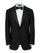 Mens Single Breasted Peak Lapel Tuxedo Jacket Black