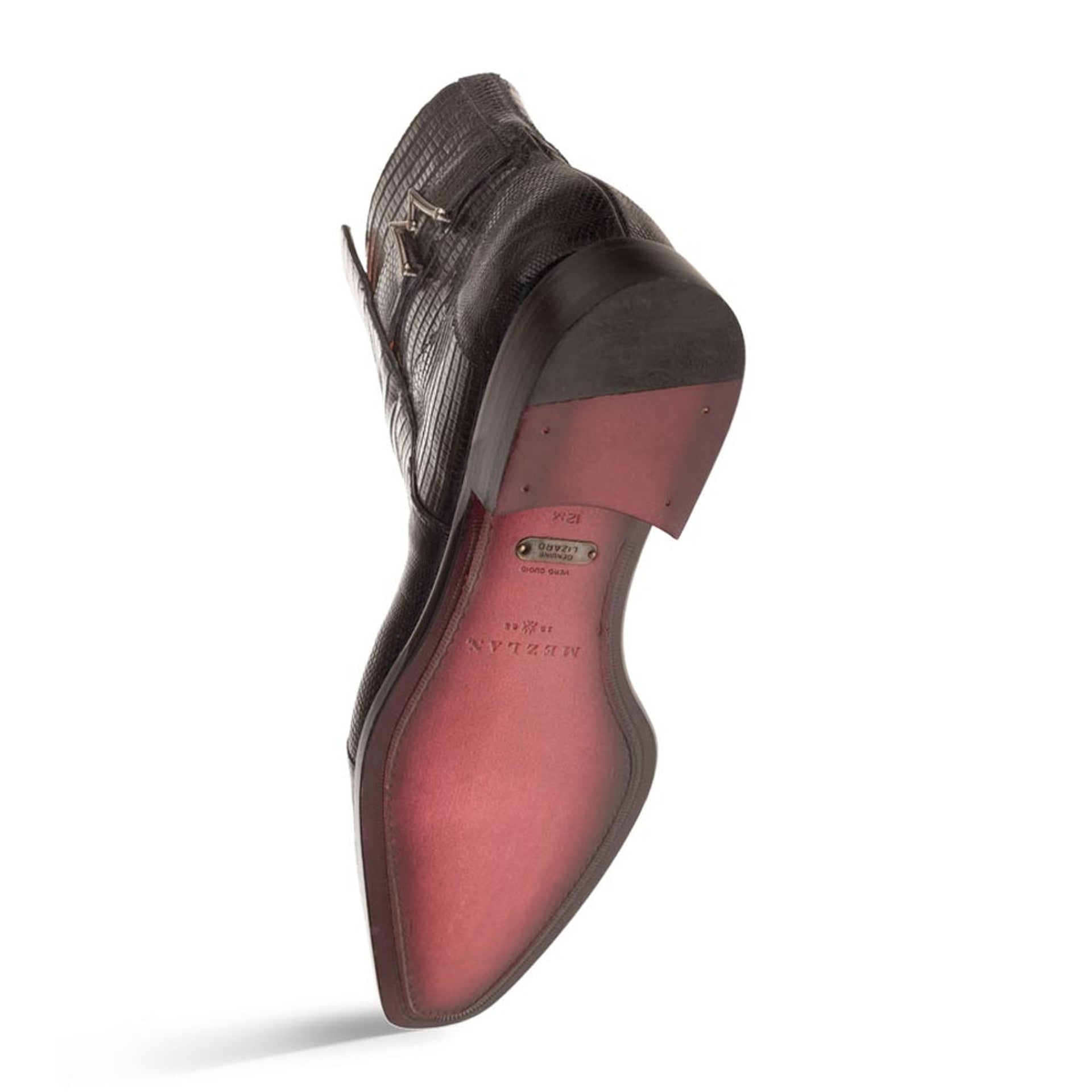 Peninsula Emblem Black Lizard Boots By Mezlan Made In Spain Brand - 8