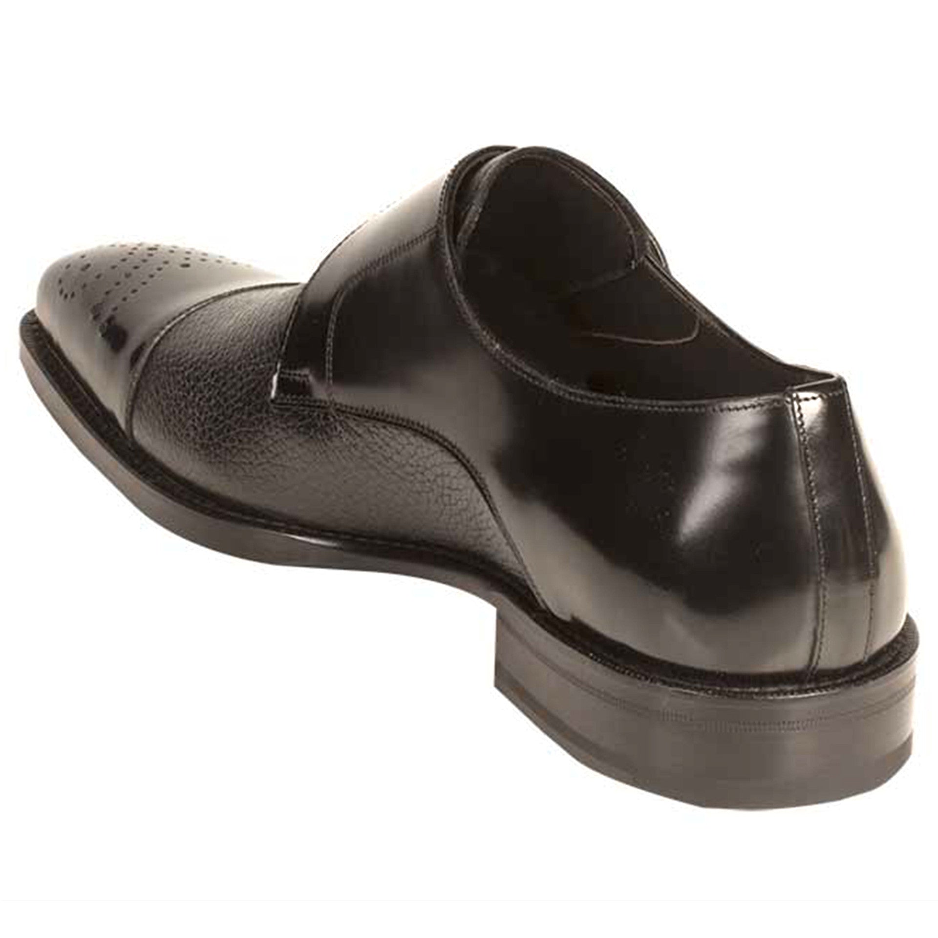 Phoenix Black Genuine Deerskin Monkstraps by Mezlan - 8 M