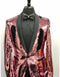 Sequin Tuxedo - Mens Blazer - Rose Gold Dinner Jacket - Shiny Tuxedo Jacket