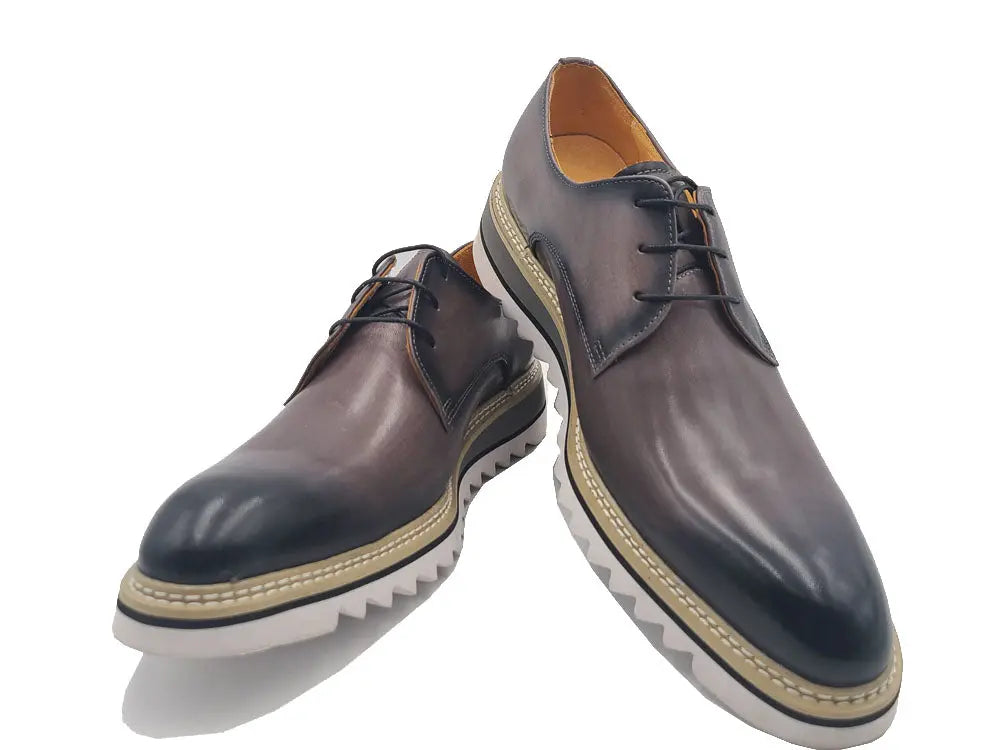 Carrucci Plain Toe Blucher Style Oxford - 7.5