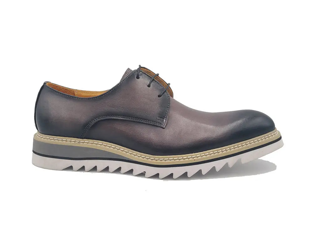 Carrucci Plain Toe Blucher Style Oxford - 7.5