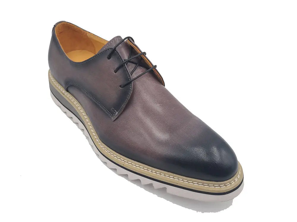 Carrucci Plain Toe Blucher Style Oxford - 7.5