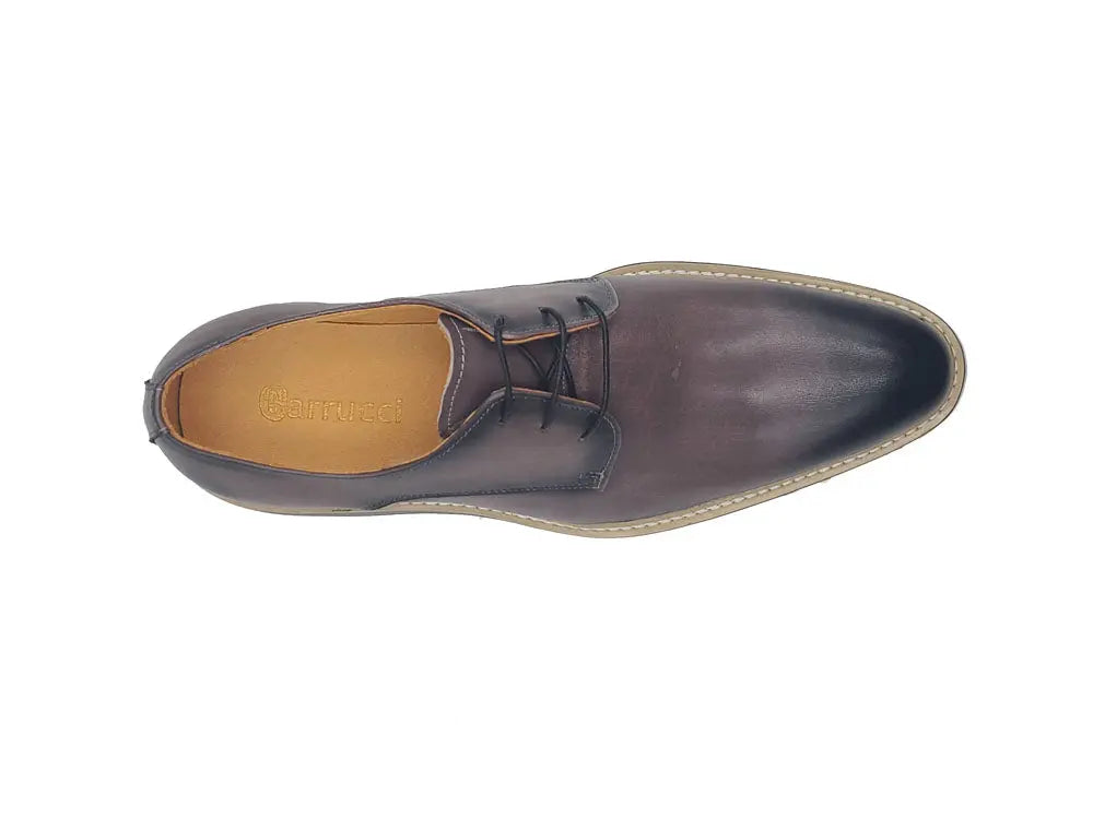 Carrucci Plain Toe Blucher Style Oxford - 7.5