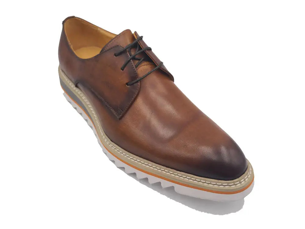 Carrucci Plain Toe Blucher Style Oxford - 7.5