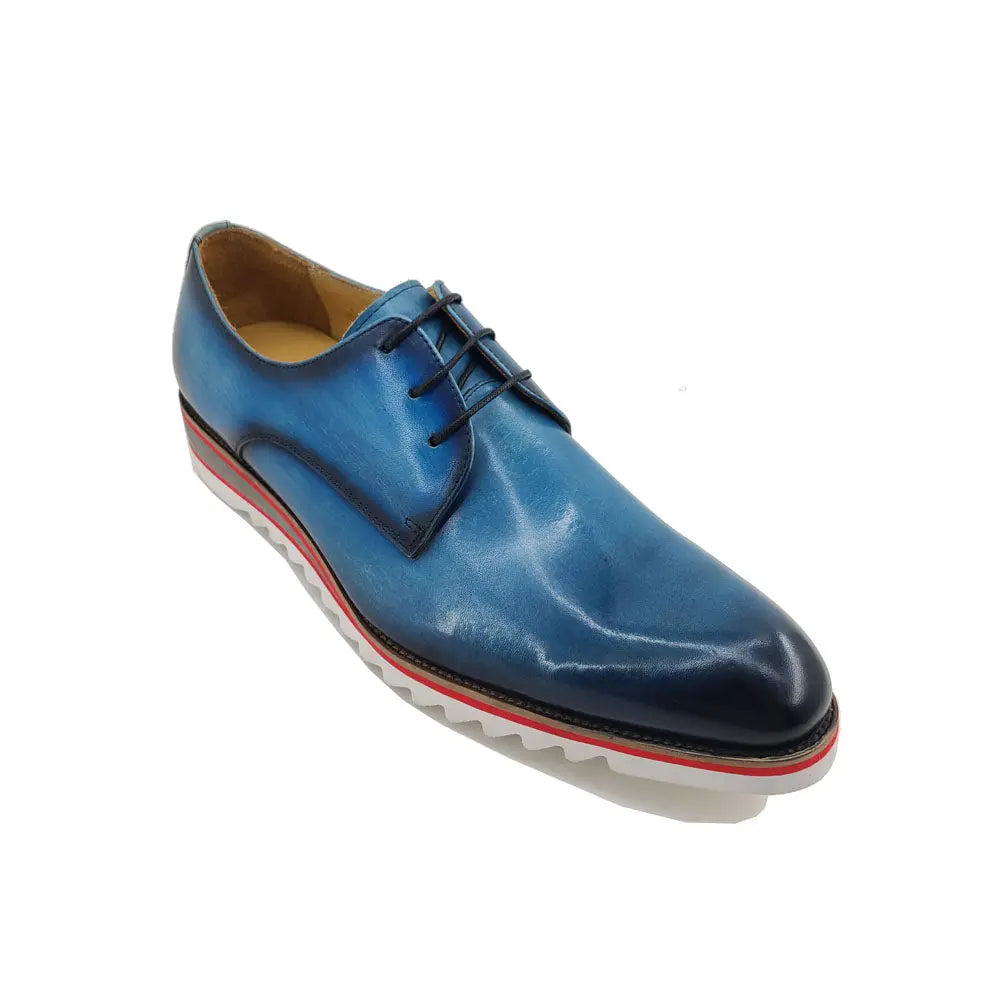 Carrucci Plain Toe Blucher Style Oxford - 7.5