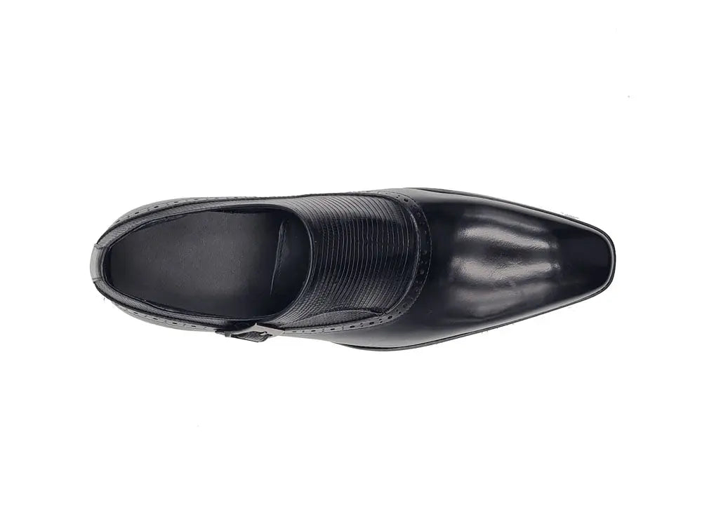 Plain Toe Single Monk Loafer - 8