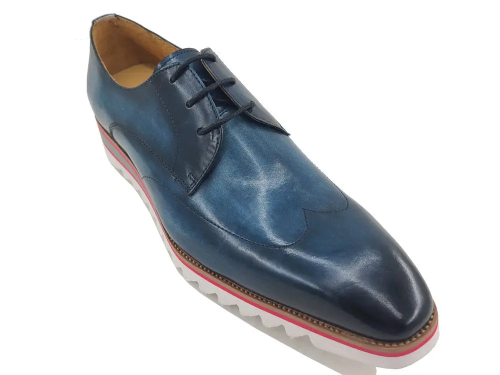 Plain Toe Wing-tip Stitching Blucher style Oxford - 8