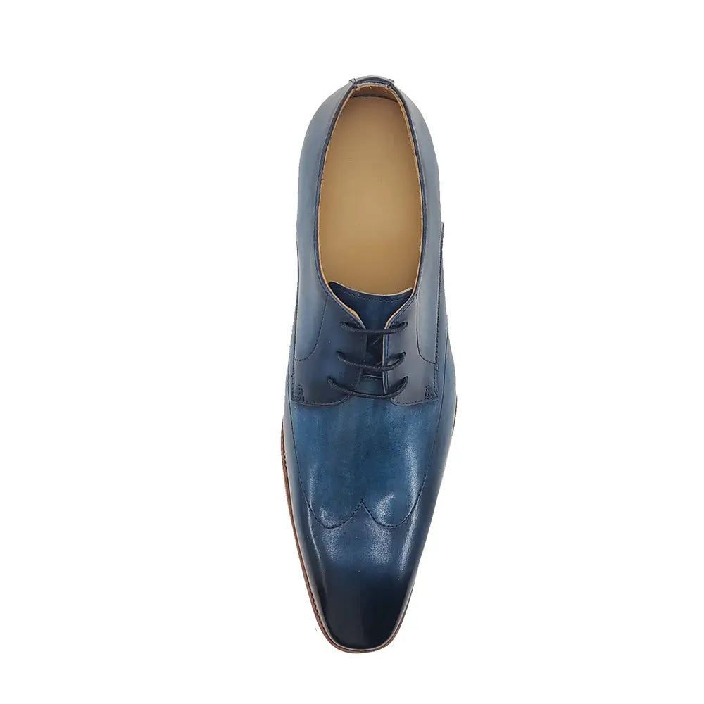 Plain Toe Wing-tip Stitching Blucher style Oxford - 8