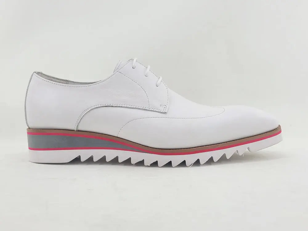 Plain Toe Wing-tip Stitching Blucher style Oxford - 8