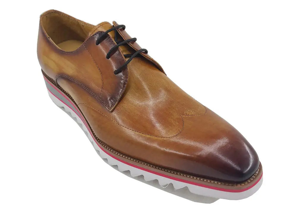 Plain Toe Wing-tip Stitching Blucher style Oxford - 8