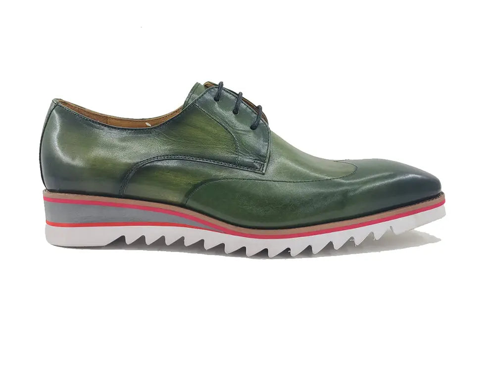 Plain Toe Wing-tip Stitching Blucher style Oxford - 8