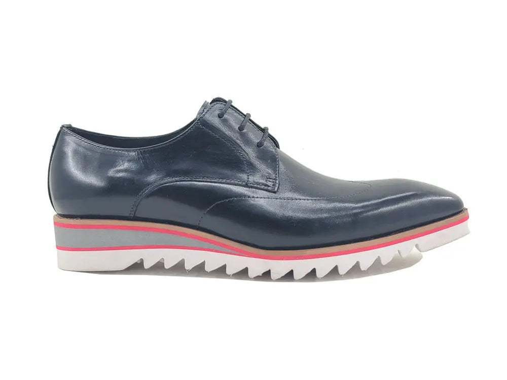 Plain Toe Wing-tip Stitching Blucher style Oxford - 8