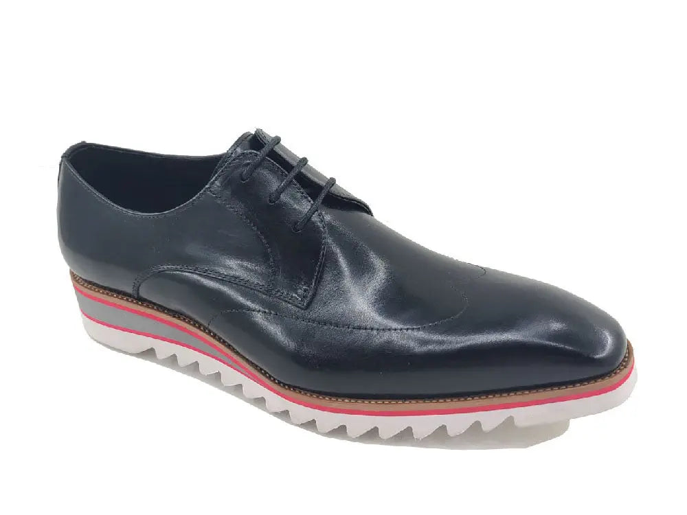 Plain Toe Wing-tip Stitching Blucher style Oxford - 8