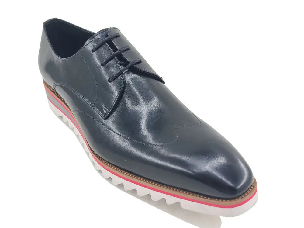 Plain Toe Wing-tip Stitching Blucher style Oxford - 8