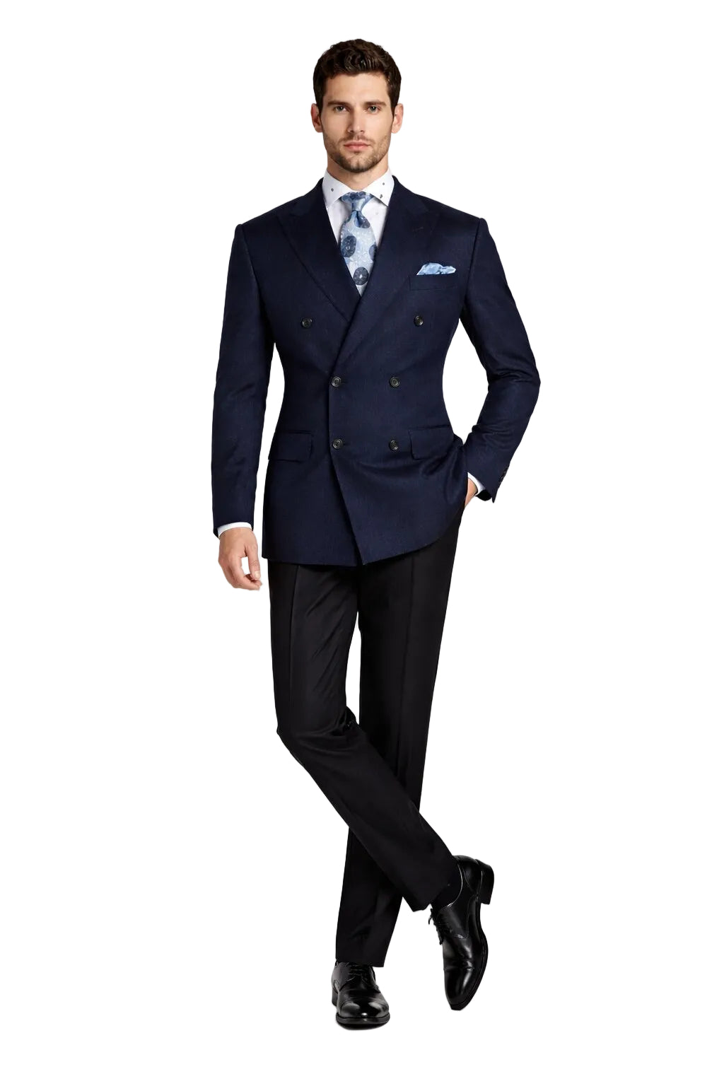 Double Breasted Navy Blazer - Big And Tall Sport Coat