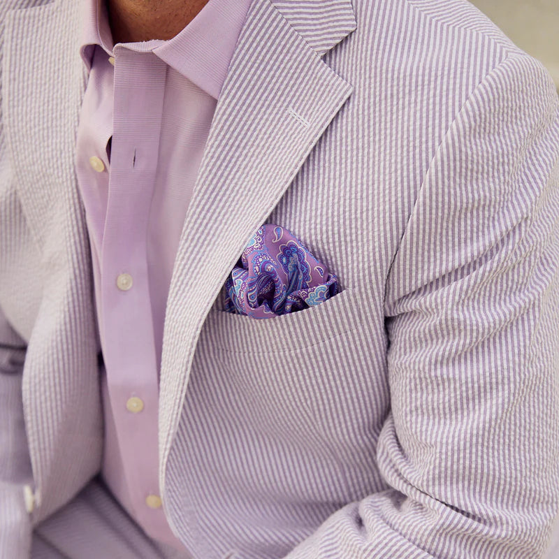 Seersucker Blazer - "Purple Haze"  Seersucker Sport Coat Purple Haze Seersucker Stretch Pant