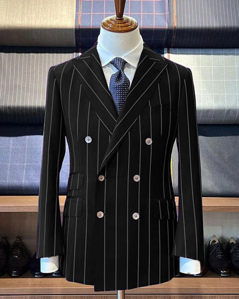 Purple Pinstripe Suit - Gangster Suit - 1920's Suit - Double Breasted Suit - New Arrival - 36 Short