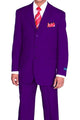 Cheap Priced Suit- Mens 3 Button Classic Fit Poplin Purple Suit