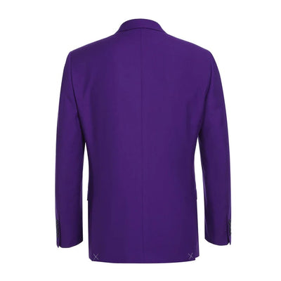 Cheap Priced Suit - Mens Basic Two Button Slim Fit  Purple Suit